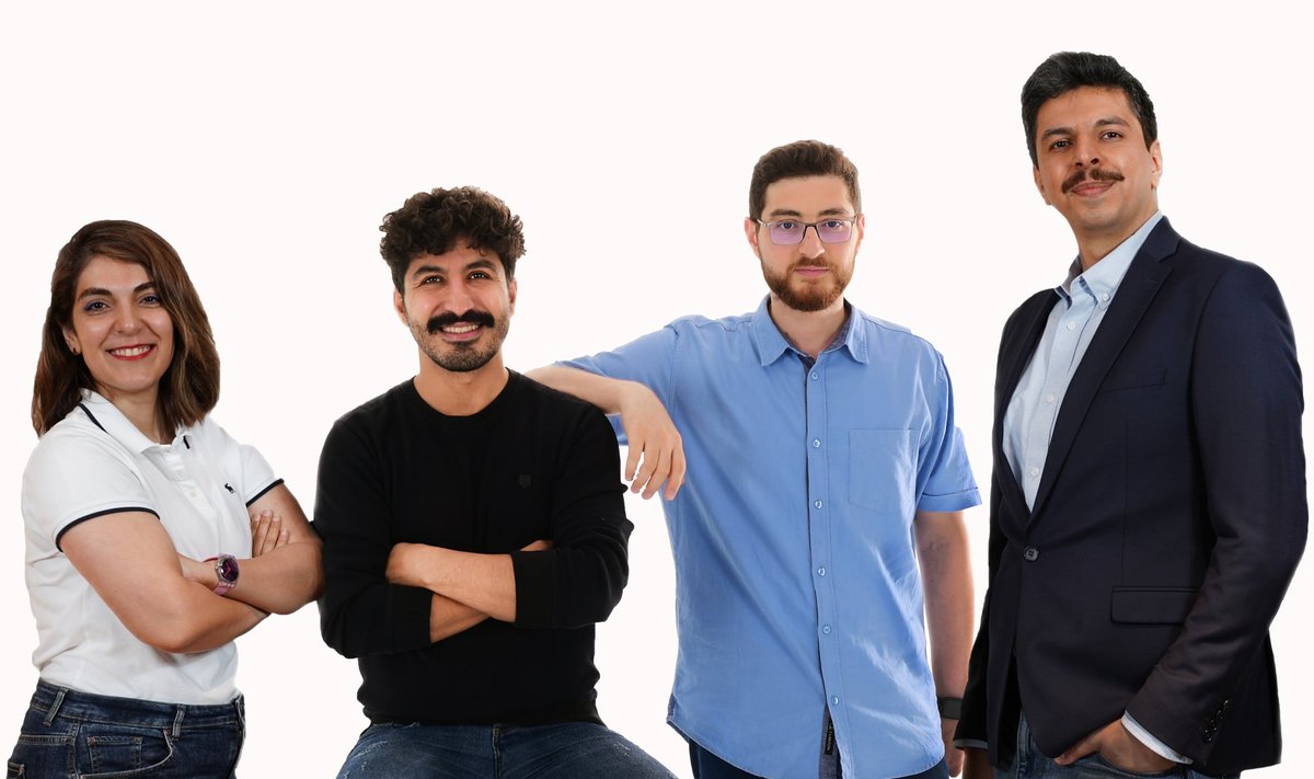 Formaloo asutajad Noosh Baratpour, Hasan Noori, Amir Hashemi ja Farokh Shahabi.