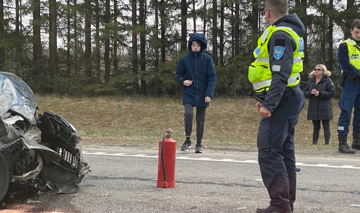 Liiklusõnnetus Tallinna ringteel.