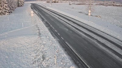 Шоссе Водава-Мерикюла в Нарва-Йыэсуу в 7.21.