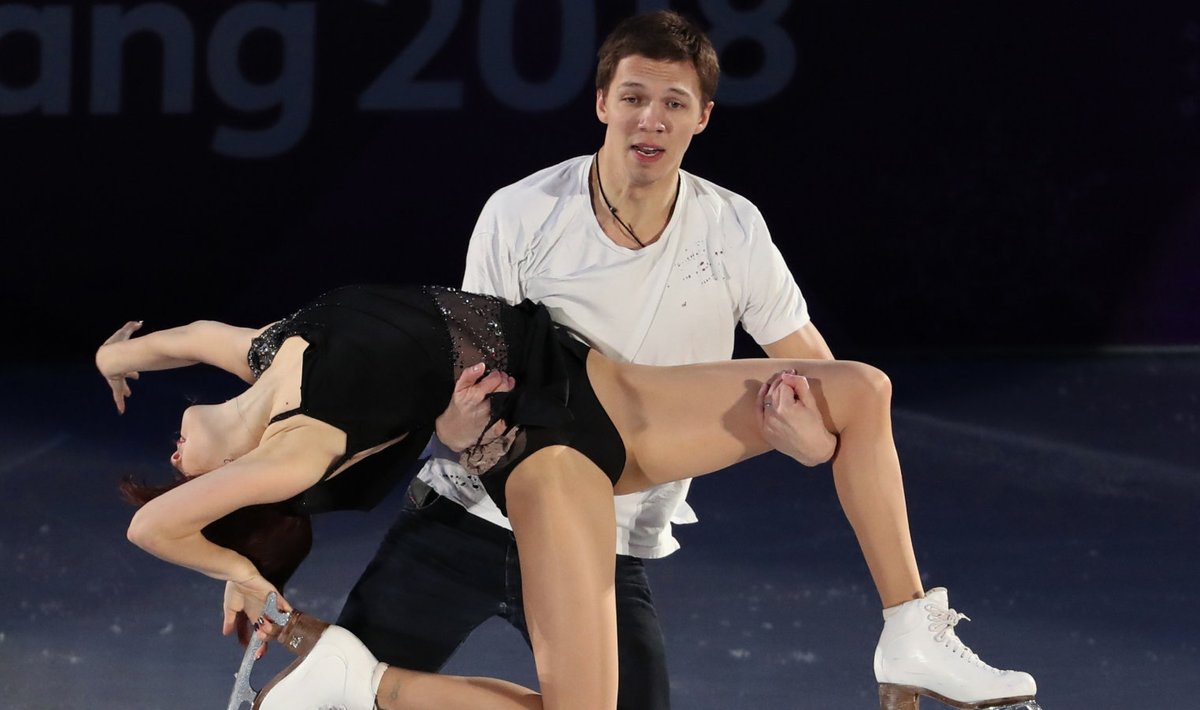 Dmitri Solovjov ja Jekaterina Bobrova Pyeongchangi olümpial