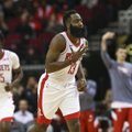 VIDEO | Tõbisena mänginud Harden viskas Rocketsi võidumängus ligi pooled tiimi punktidest
