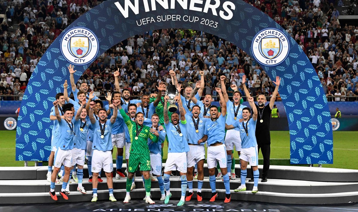 Manchester City krooniti UEFA superkarika võitjaks.
