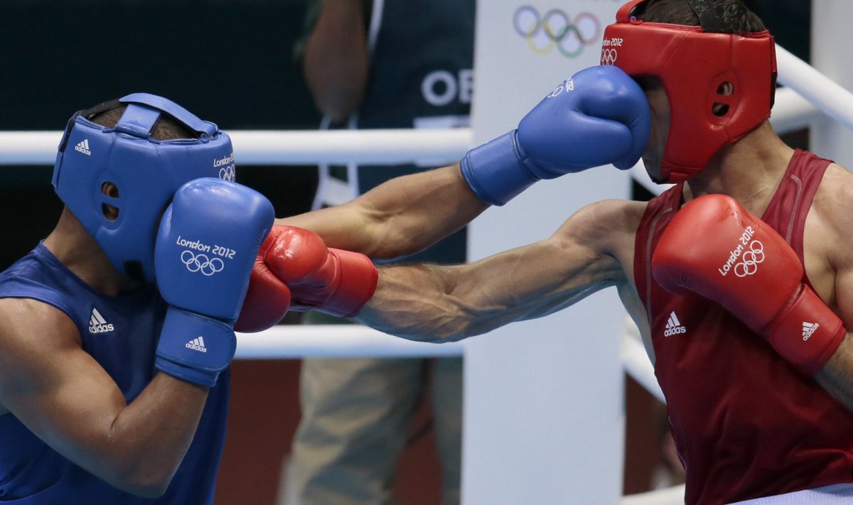Sportlik agressioon Londoni olümpiamängudel, osapoolteks tuneesia poksija Yahia Elmekachari ja usbekk Elshod Rasulov. 