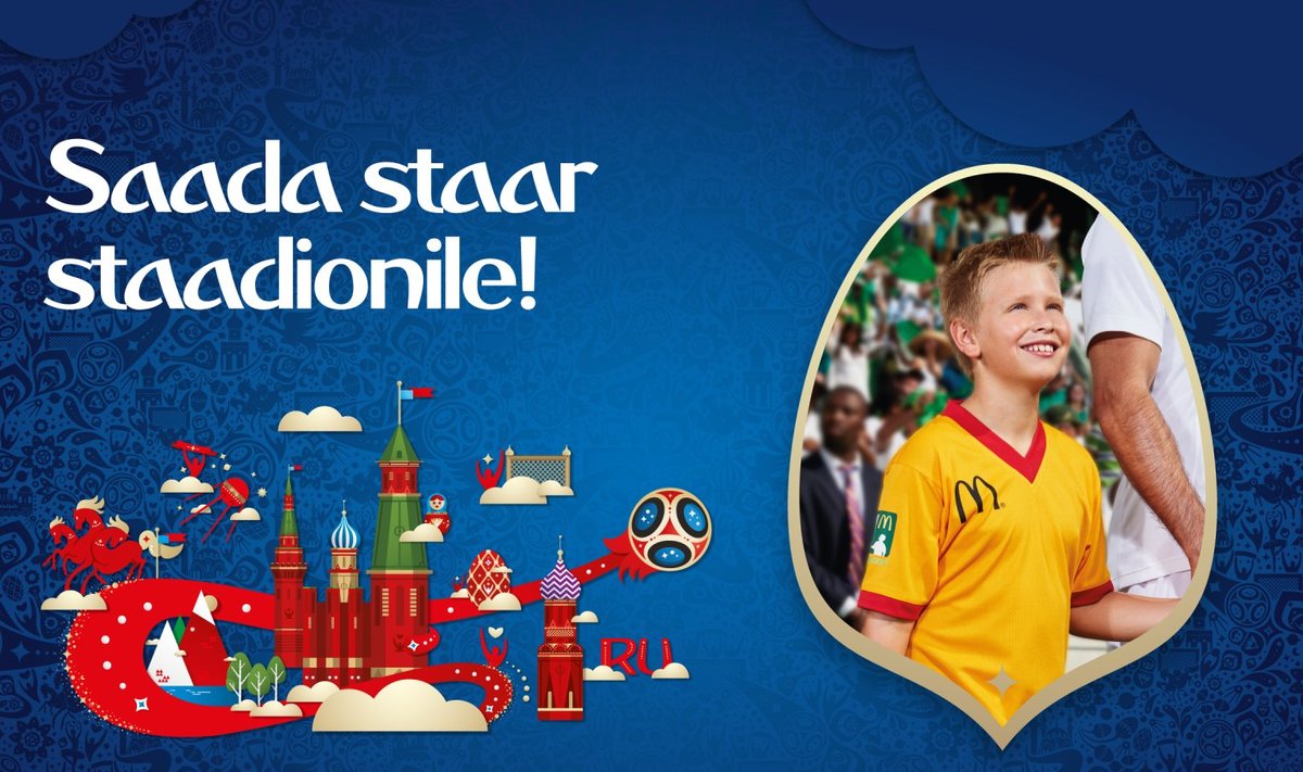 McDonald’s saadab ühe Eesti lapse jalgpalli MM-i finaalmängule