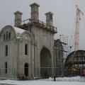 ФОТО: На следующей неделе на звоннице храма в Ласнамяэ установят купол и освятят крест