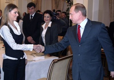 Alina Kabajeva ja Vladimir Putin