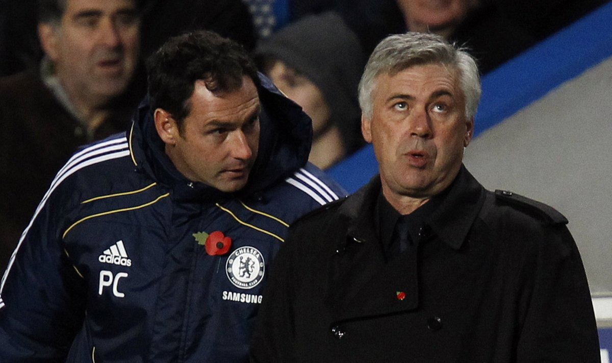 Carlo Ancelotti ja Paul Clement (vasakul) Chelsea päevil