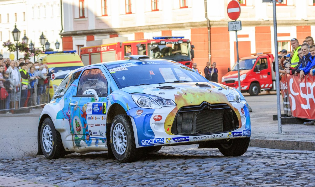 Karl Kruuda ja Martin Järveoja Rally Estonial