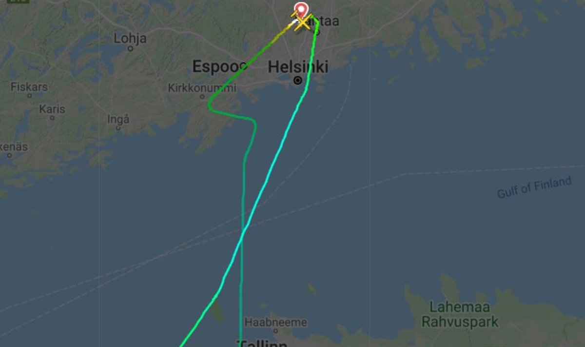 Finnairi lend ei saanud Tallinnas maanduda.