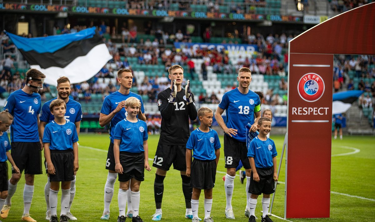 Eesti jalgpallikoondis.