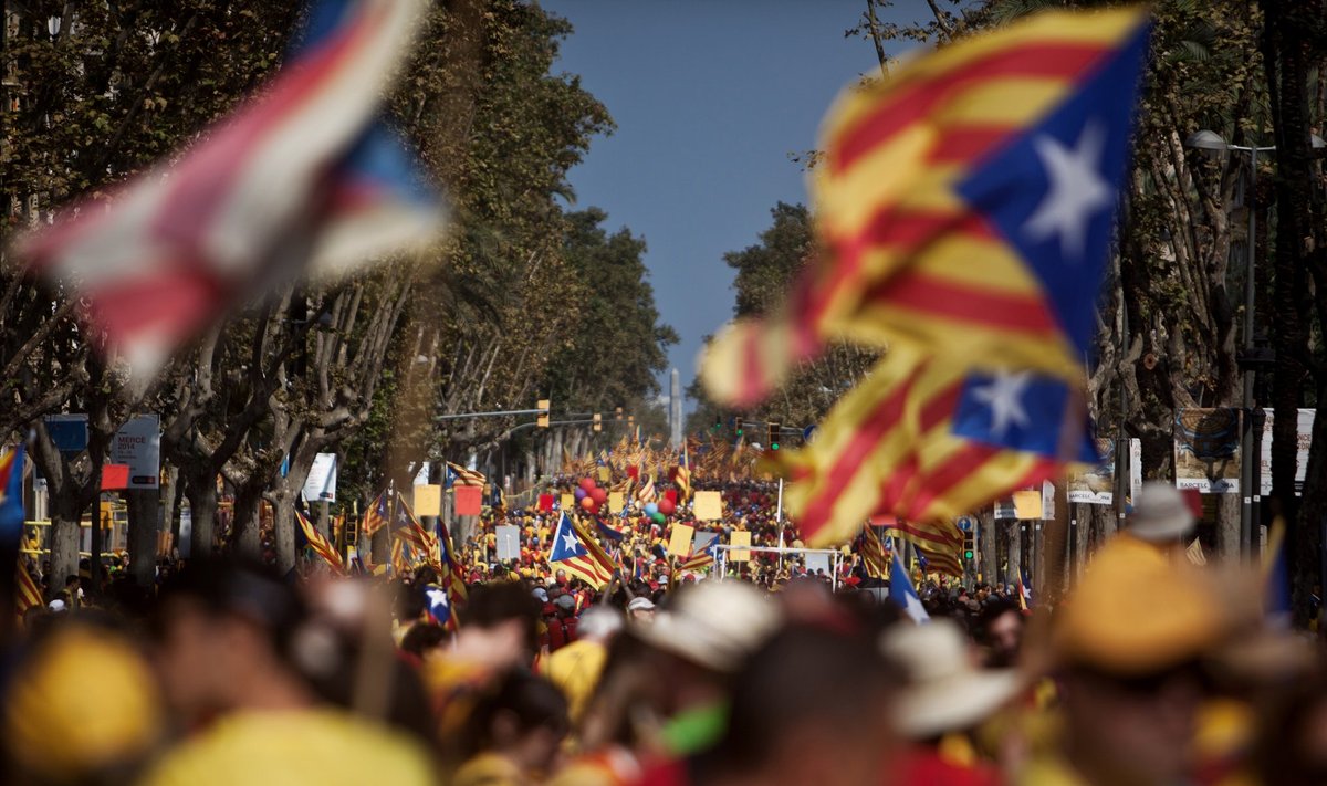 Barcelonas kogunes iseseisvusmarsile enam kui miljon inimest