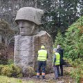 ФОТО | В Кярдла убрали с глаз красноармейский монумент „Каменный Юри“