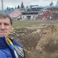ФОТО | Стадион футбольного клуба в Чернигове подвергся бомбардировке