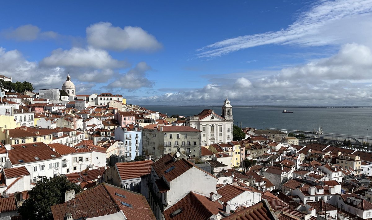 Seitsmele künkale rajatud Lissabonis saab nautida ilusaid vaateid nii linnale kui ookeanile.