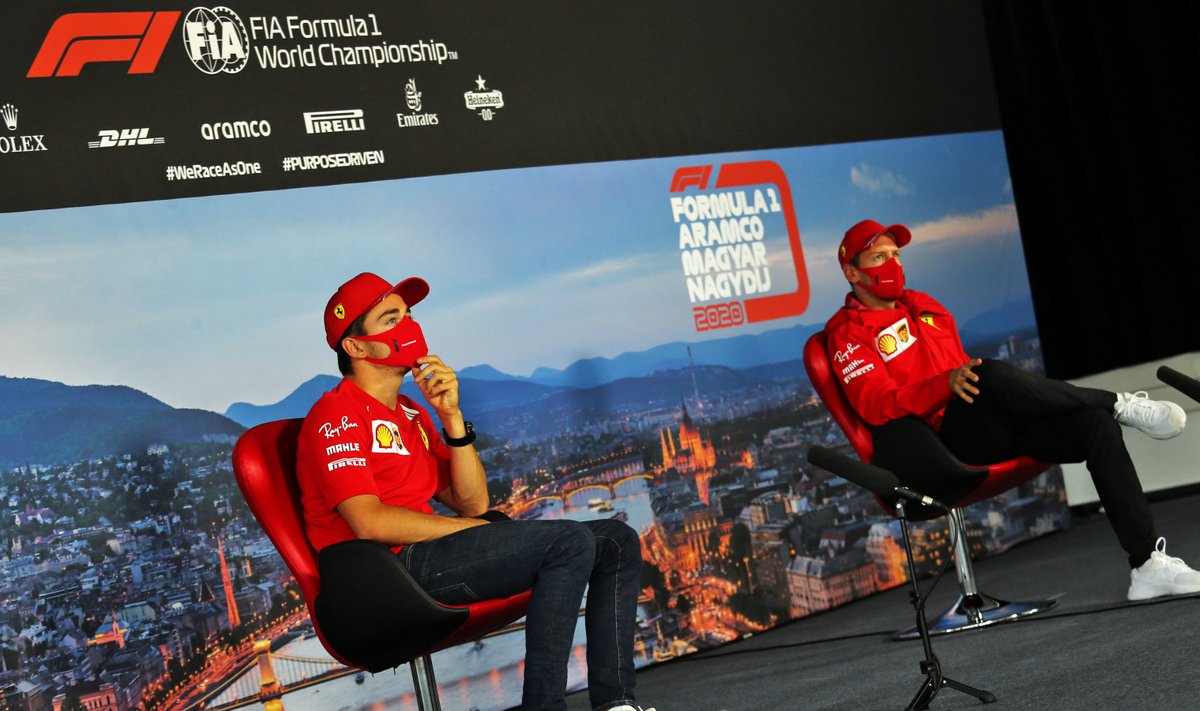 Charles Leclerc ja Sebastian Vettel.