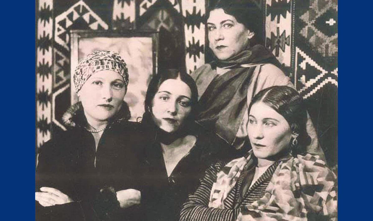 LEGENDARY SISTERS: Ukrainian artist Mariia Syniakova (second from the left), with her sisters Oksana, Nadiia and Vira. 1930s.