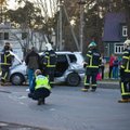 ФОТО читателя Delfi: На Пярнуском шоссе в Нымме произошла авария