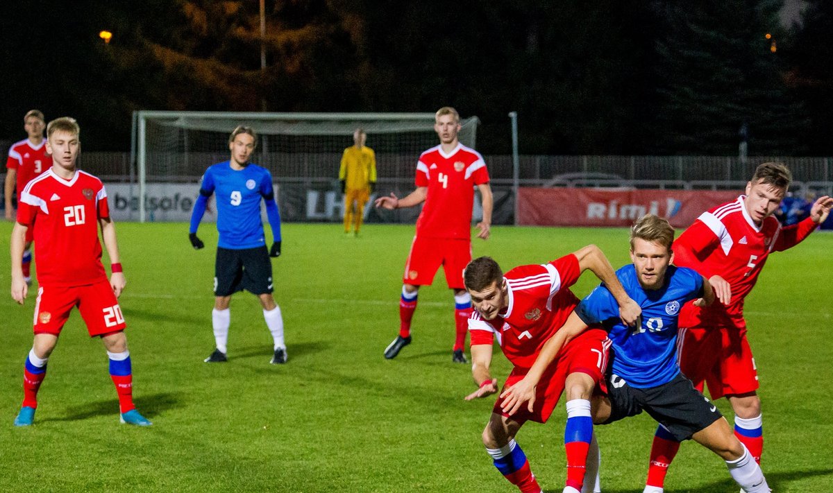 Jalgpalli U21 valikmäng  Eesti  Venemaa