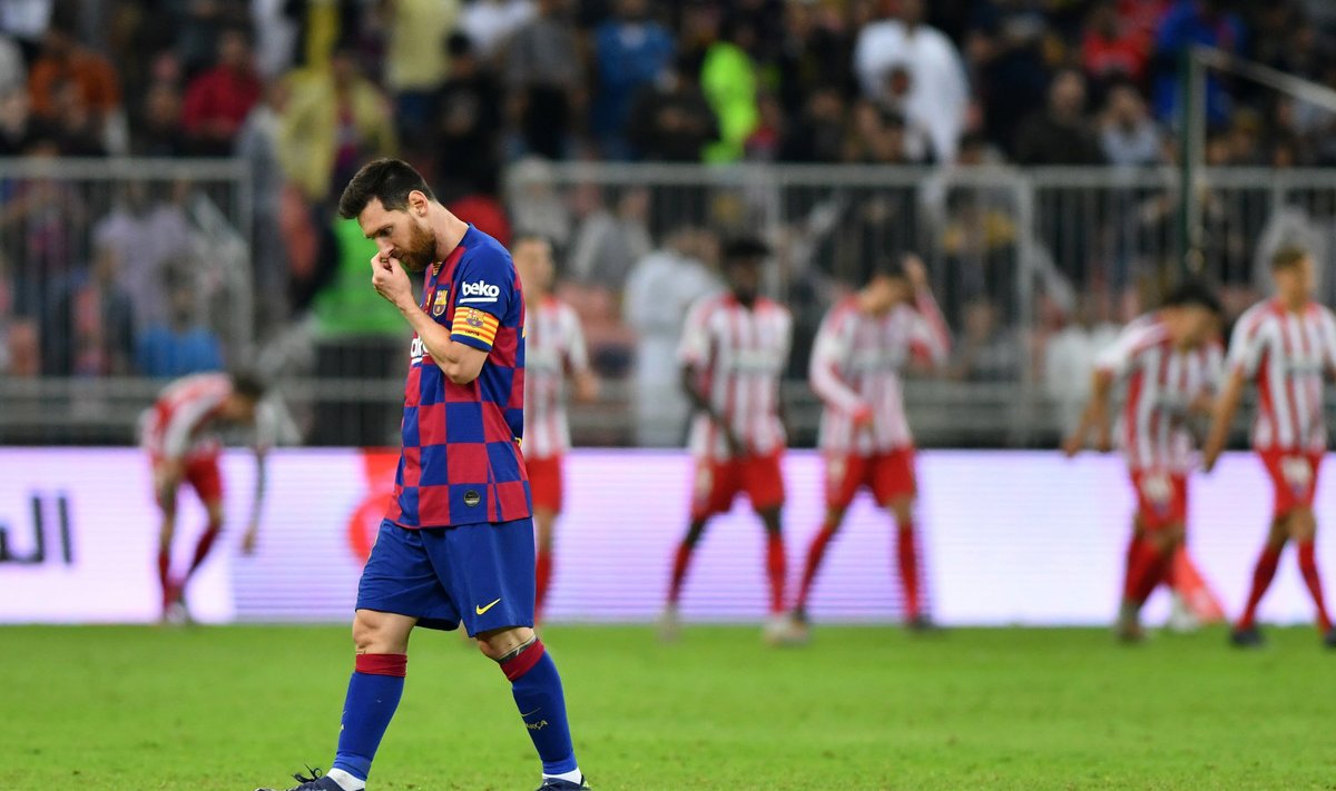 Lionel Messi ja Barcelona peavad sedapuhku tiitlist suu puhtaks pühkima.