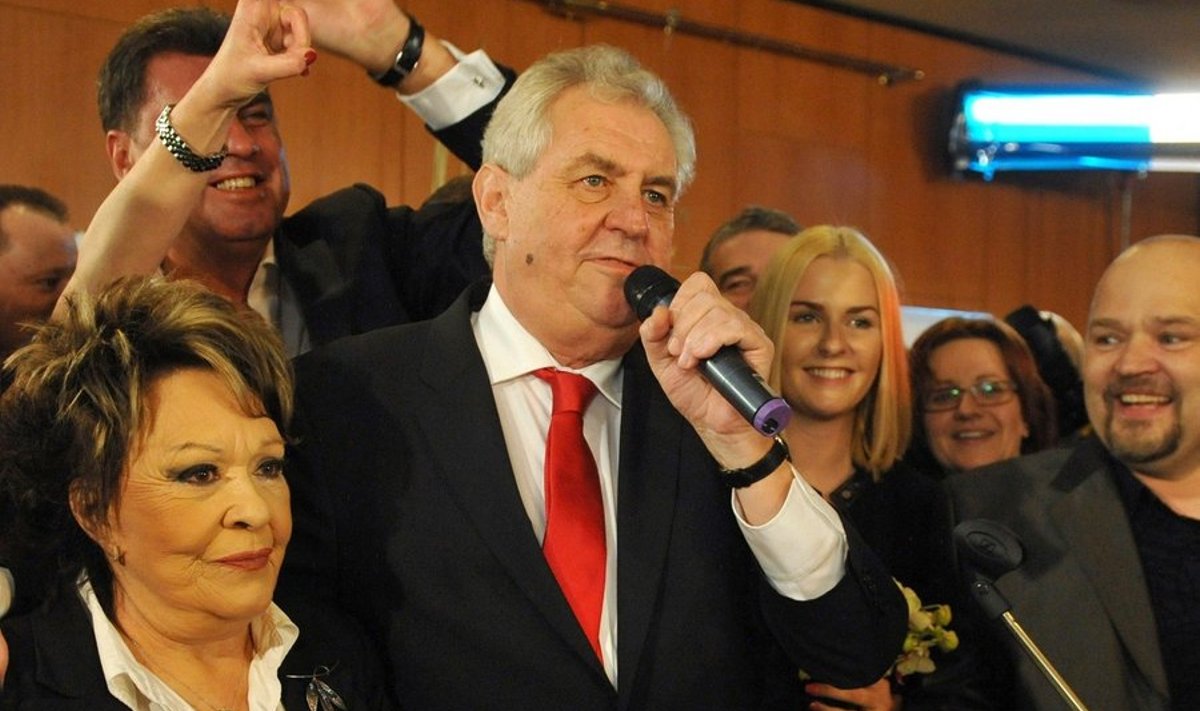 Tšehhi esimene otse valitud president Miloš Zeman.