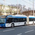 ФОТО | В Таллинне приступили к испытаниям нового трехсекционного троллейбуса