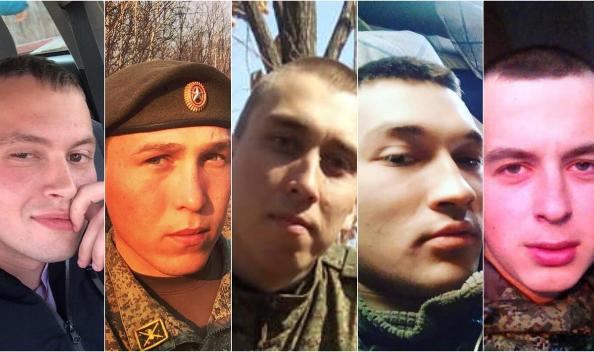SÕDURID VÕI ELAJAD? Nemad on sõdurid, keda kahtlustatakse Butša veresauna korraldamises. Kokku avaldas Ukraina prokuratuur täna kümne okupandist kahtlustatava nime.