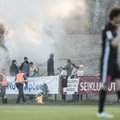 Levadia fännid kahjustasid tõsiselt Hiiu staadioni muru, asjaga tegeleb jalgpalliliit ja politsei