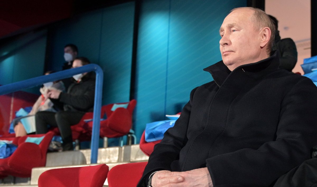 Vladimir Putin Pekingi olümpia avamisel.