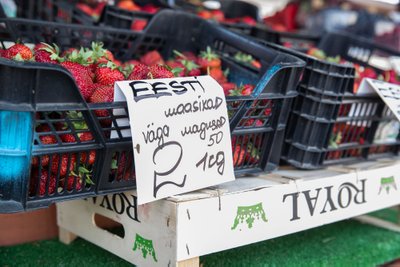 Soodsaim maasika hind Keskturul eelmisel suvel (17.06.2019)