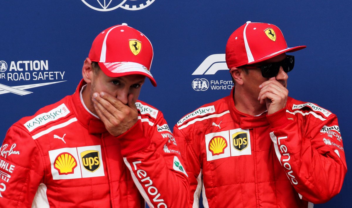 Sebastian Vettel ja Kimi Räikkönen