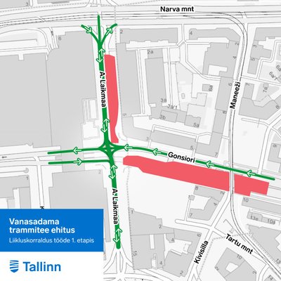 Изменения дорожного движения в Таллинне