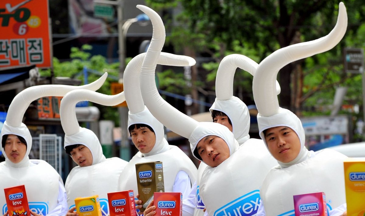 Durexi reklaamikampaania Lõuna-Koreas. (Foto: AFP)