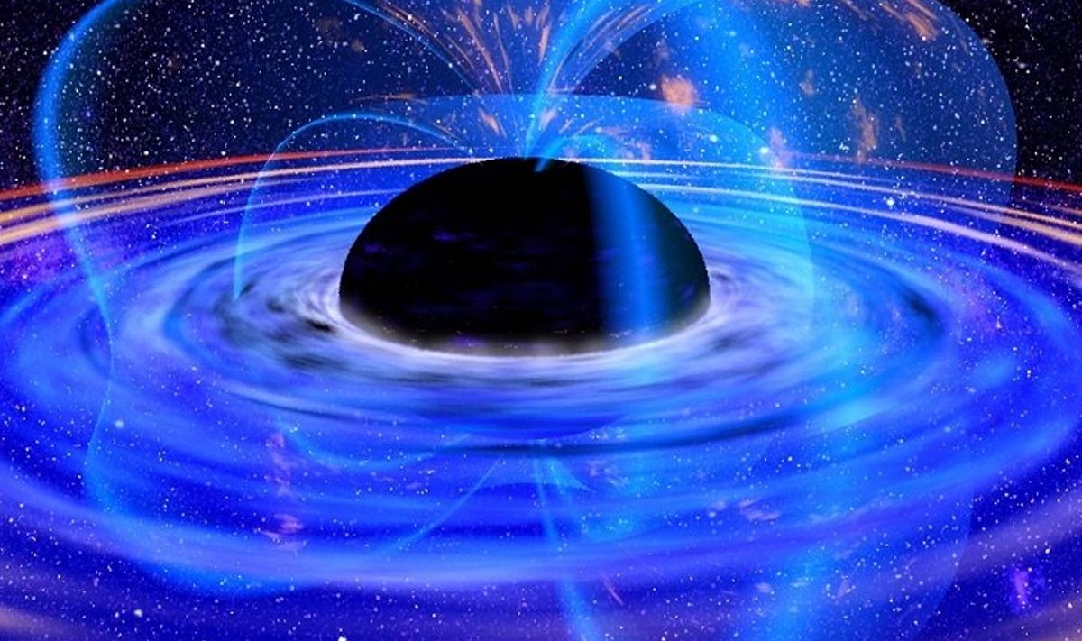 Kui aine ja antiaine tõukuksid teinetesest, võiks kiire üleminek ühest teiseks ülimassiivses mustas augus välja näha nagu Suur Pauk