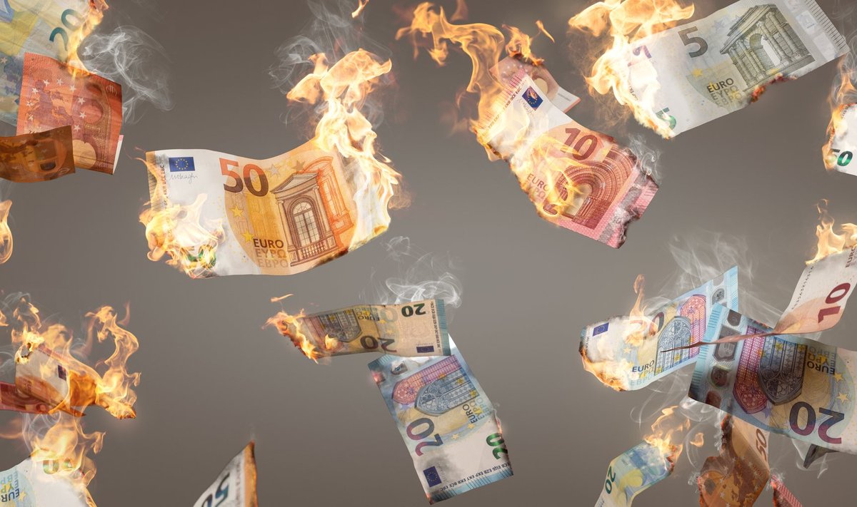 Euro on kaotanud dollari suhtes üle 10% oma väärtusest