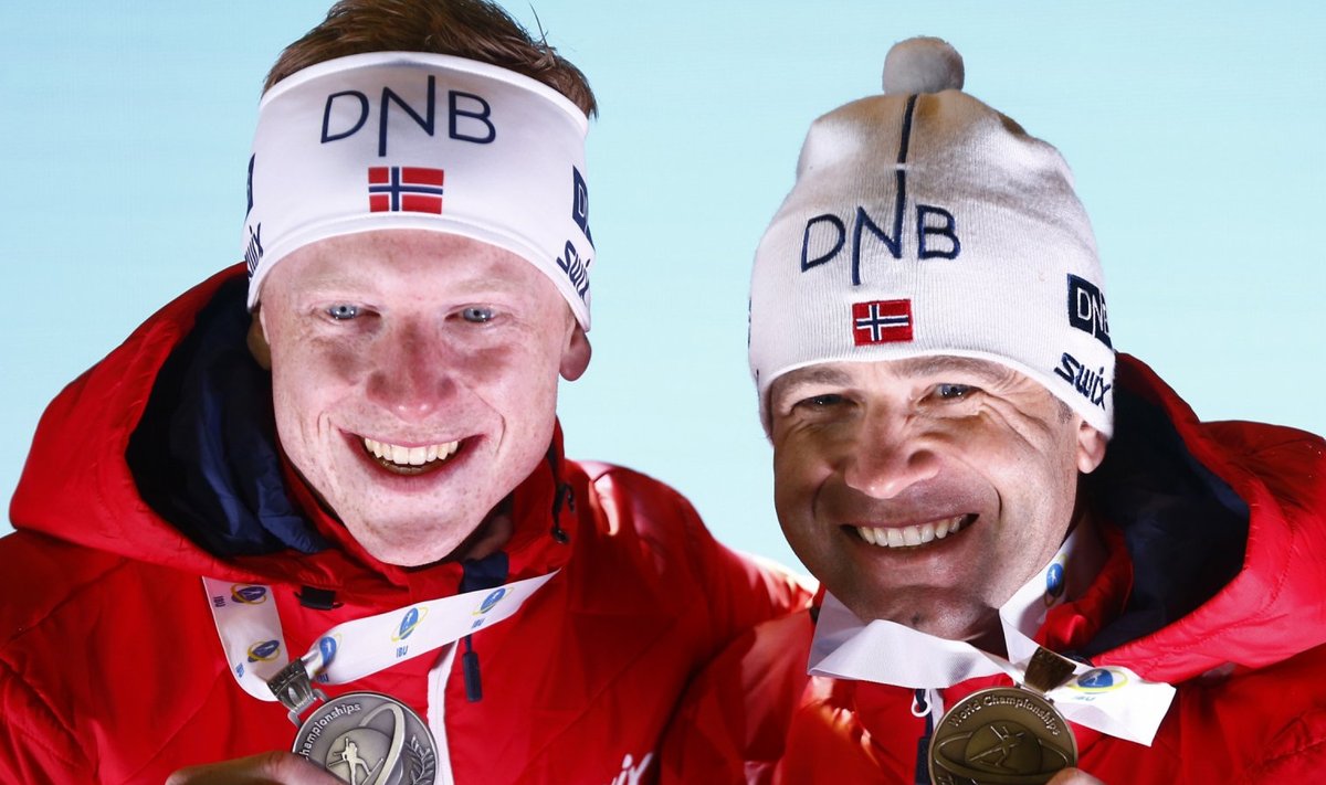 Johannes Thingnes Bö ja Ole Einar Björndalen