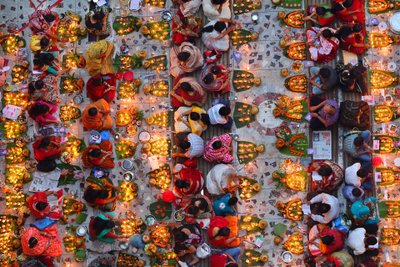 Open colour: Shwamibagh temple, Bangladesh