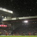 Liverpooli ja Manchesteri derbid ohus: ilmateade lubab 20 sentimeetrit lund