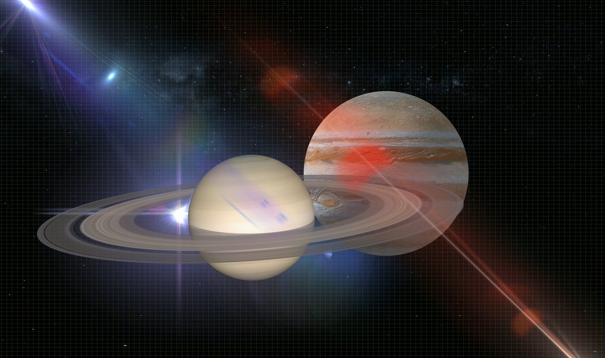 Planeedid Jupiter ja Saturn on teineteisest vaid kuue kaareminuti kaugusel.