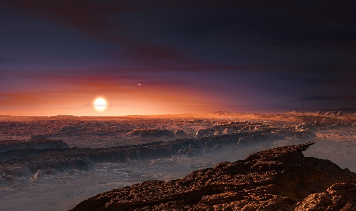 Umbes selline vaade võiks avaneda hiljuti meie lähedusest leitud eksoplaneedil, usuvad NASA teadlased.