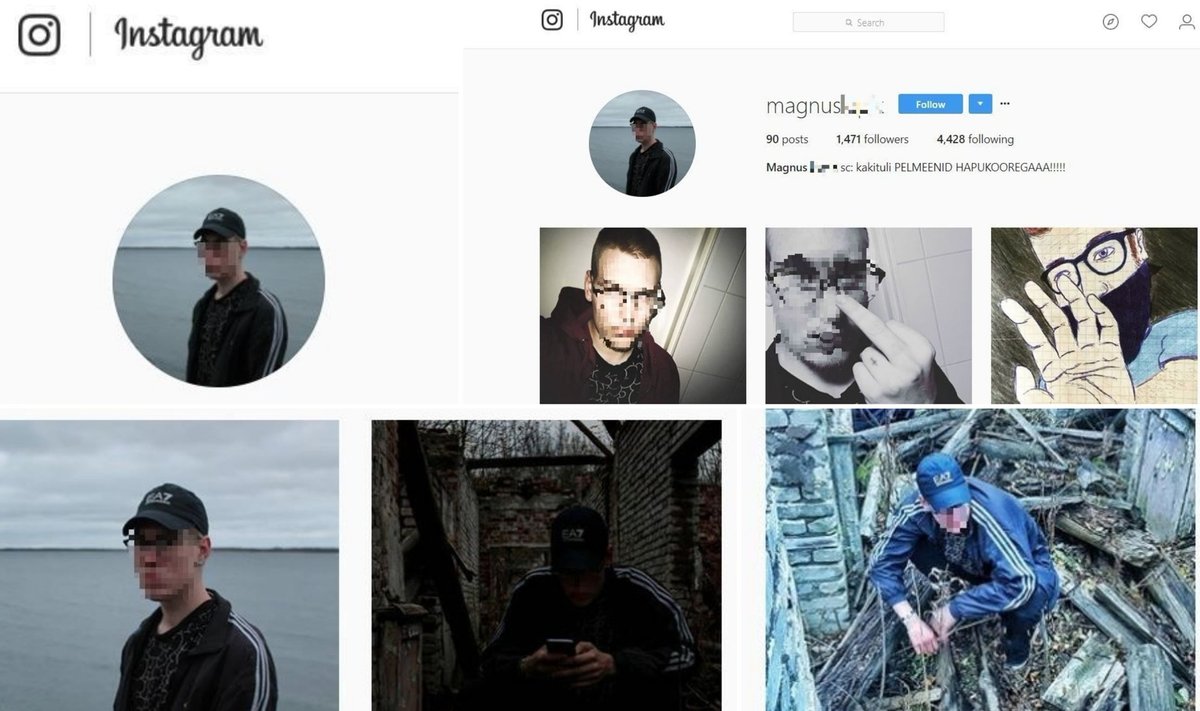 Paldiski tapja Instagrami konto
