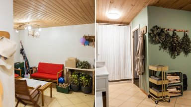 ENNE JA PÄRAST | Ilmetust hoiuruumist sai mugav ja praktiline sauna eesruum