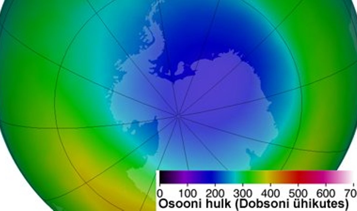 Osooniauk 2013. aasta oktoobris. NASA/Ozone Hole Watch