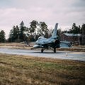 Бельгийские истребители тренируются в небе Эстонии