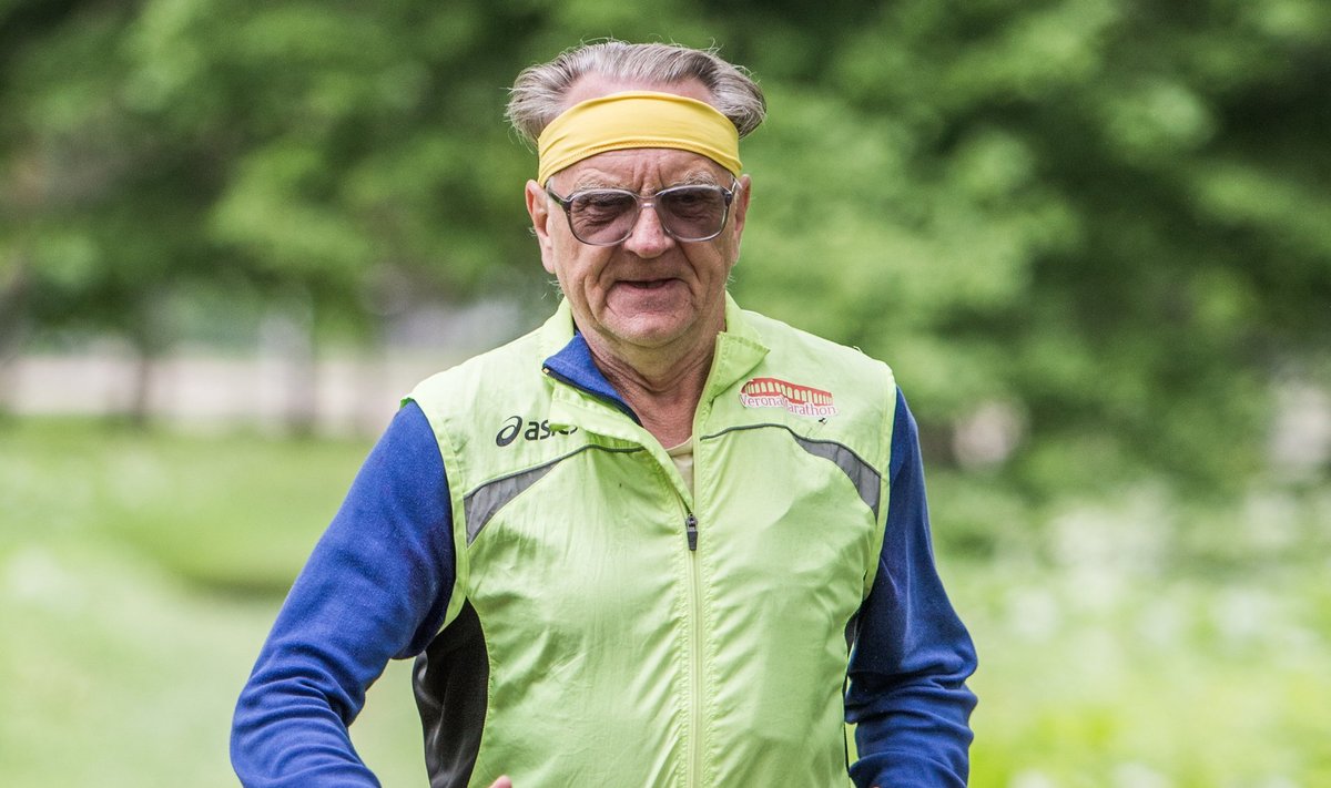 Rein Pärn teeb Sillamäel oma elu 370. täispika maratoni.