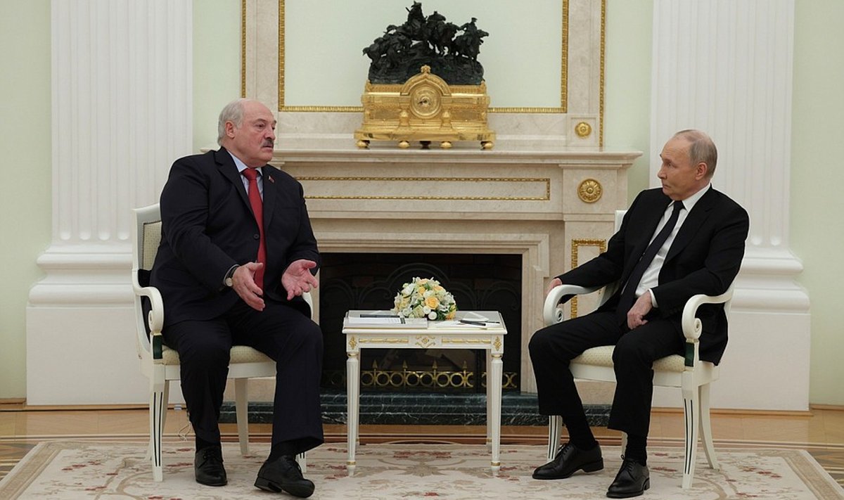 Александр Лукашенко и Владимир Путин на встрече 11 апреля 2024 года. Фото: пресс-служба Кремля