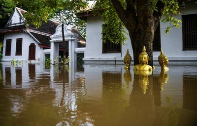 Tais on vee alla jäänud nii templid, kodud kui põllumaad.