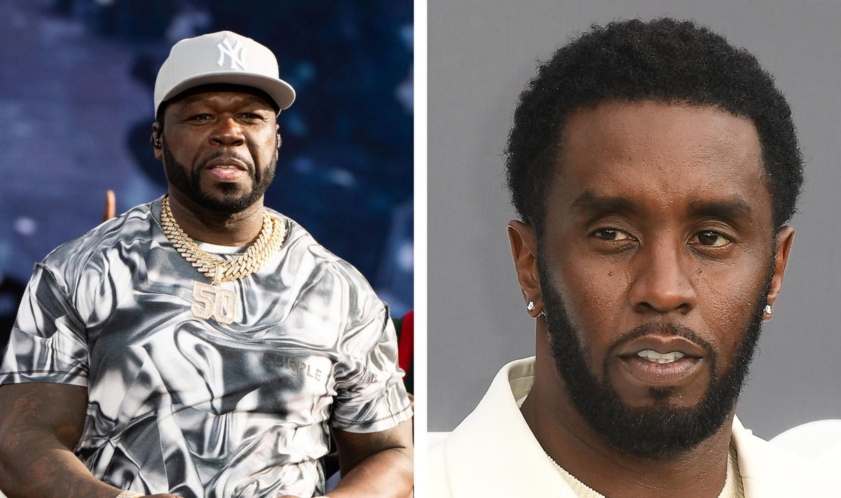 50 Cent (vasakul) ja Diddy (paremal).