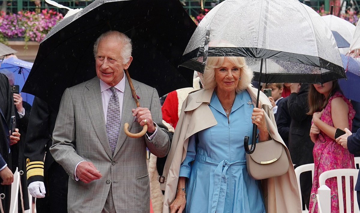 Kuningas Charles ja kuninganna Camilla esmaspäevasel kohtumisel.