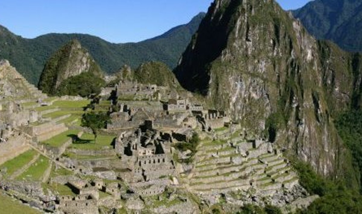 Inkade linn Macchu Pichu Peruus 