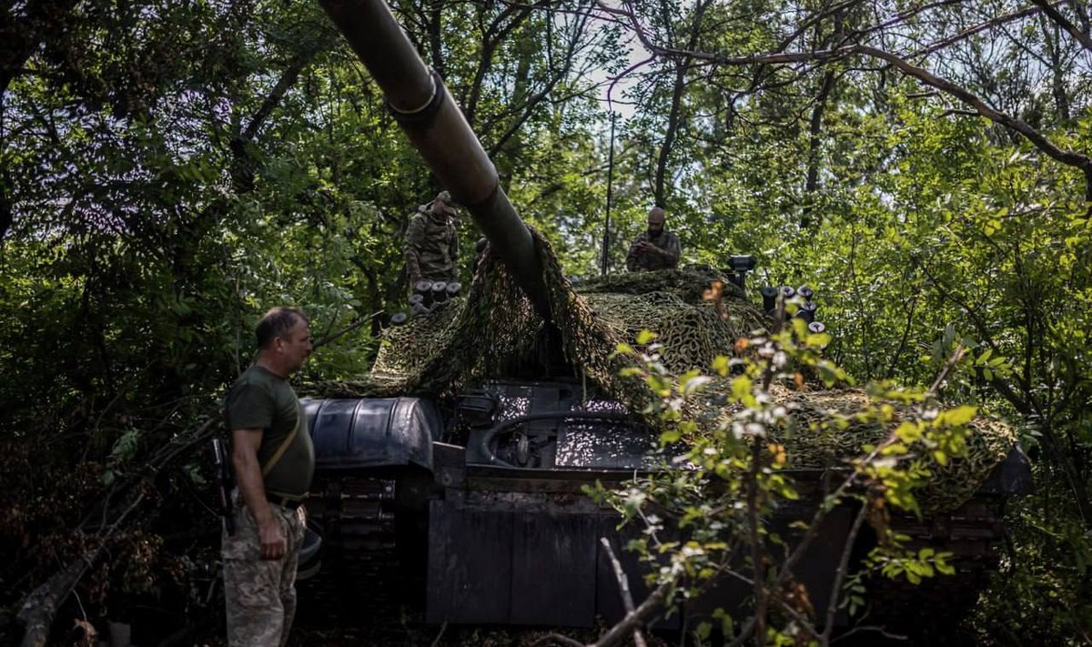 Польский танк PT-91 Twardy на южном фронте.